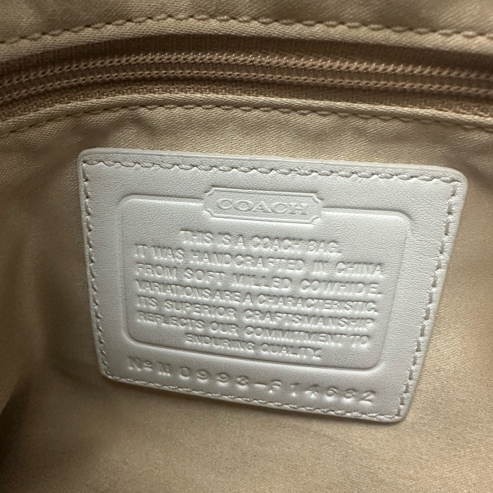 Coach Penelope Pebbled Leather Shoulder Bag with Yellow Charms - Picture 9 of 9